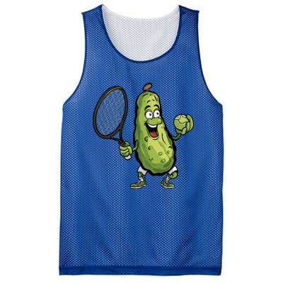 Funny Pickleball Player Paddleball Lover Funny Cucumber Meaningful Gift Mesh Reversible Basketball Jersey Tank