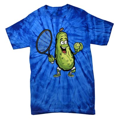 Funny Pickleball Player Paddleball Lover Funny Cucumber Meaningful Gift Tie-Dye T-Shirt