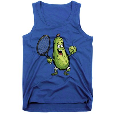 Funny Pickleball Player Paddleball Lover Funny Cucumber Meaningful Gift Tank Top