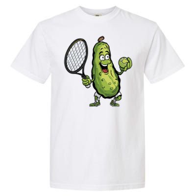 Funny Pickleball Player Paddleball Lover Funny Cucumber Meaningful Gift Garment-Dyed Heavyweight T-Shirt