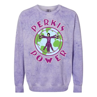 Funny Perkis Power Fitness Logo Colorblast Crewneck Sweatshirt