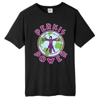 Funny Perkis Power Fitness Logo Tall Fusion ChromaSoft Performance T-Shirt