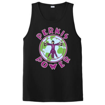 Funny Perkis Power Fitness Logo PosiCharge Competitor Tank