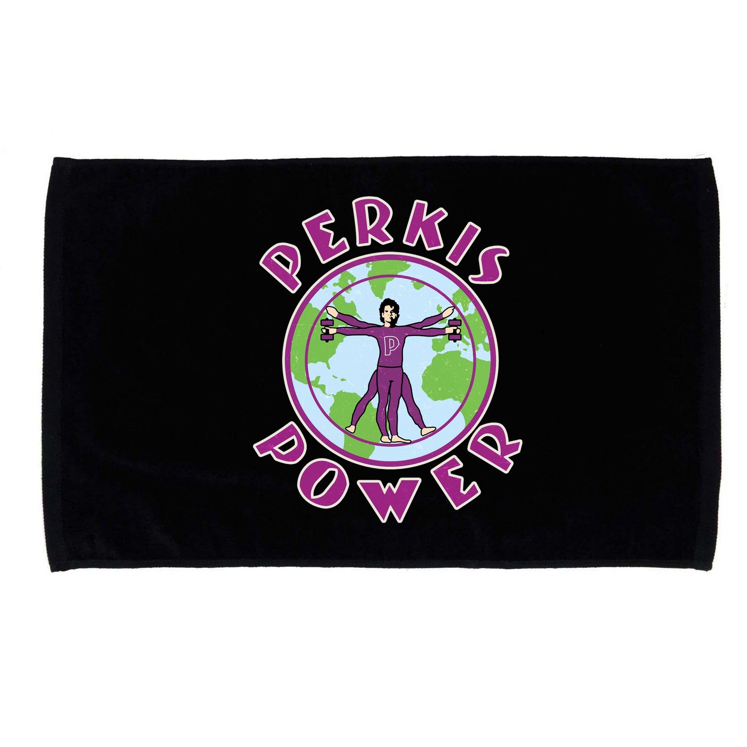 Funny Perkis Power Fitness Logo Microfiber Hand Towel
