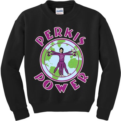 Funny Perkis Power Fitness Logo Kids Sweatshirt