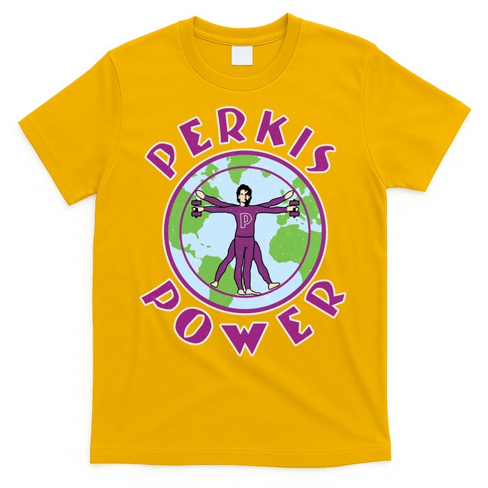 Funny Perkis Power Fitness Logo T-Shirt