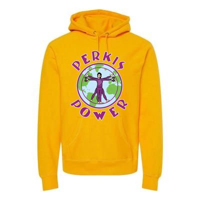 Funny Perkis Power Fitness Logo Premium Hoodie