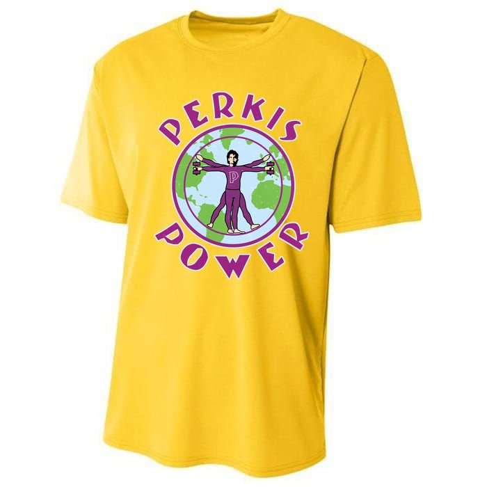 Funny Perkis Power Fitness Logo Performance Sprint T-Shirt