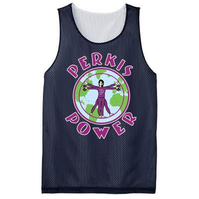 Funny Perkis Power Fitness Logo Mesh Reversible Basketball Jersey Tank