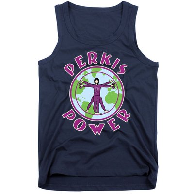 Funny Perkis Power Fitness Logo Tank Top