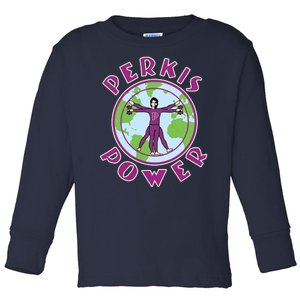 Funny Perkis Power Fitness Logo Toddler Long Sleeve Shirt