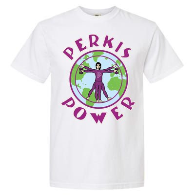 Funny Perkis Power Fitness Logo Garment-Dyed Heavyweight T-Shirt