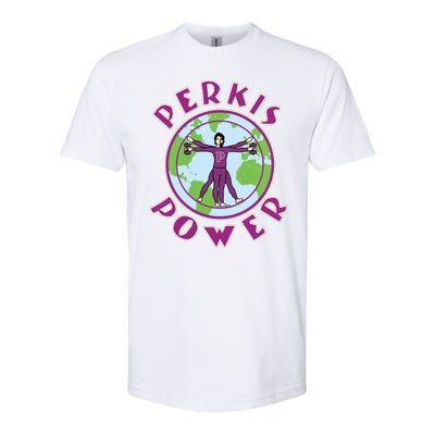 Funny Perkis Power Fitness Logo Softstyle® CVC T-Shirt