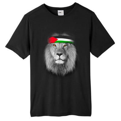 Free Palestine Palestinian Lion Cute Gift Tall Fusion ChromaSoft Performance T-Shirt