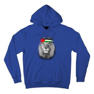 Free Palestine Palestinian Lion Cute Gift Hoodie