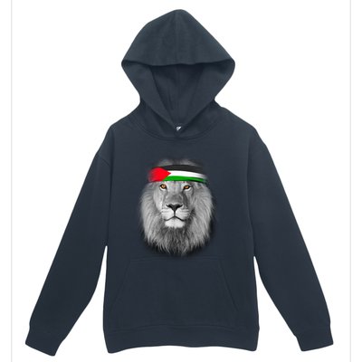 Free Palestine Palestinian Lion Cute Gift Urban Pullover Hoodie