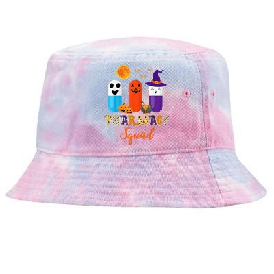 Funny Pills Pharmacy Pharmacist Squad Halloween Costume Tie-Dyed Bucket Hat