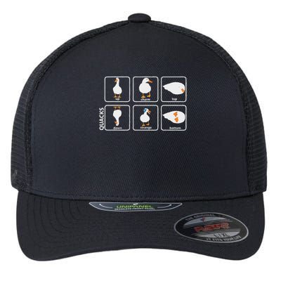 Funny Physics Pun Duck Teacher Science Math Flexfit Unipanel Trucker Cap