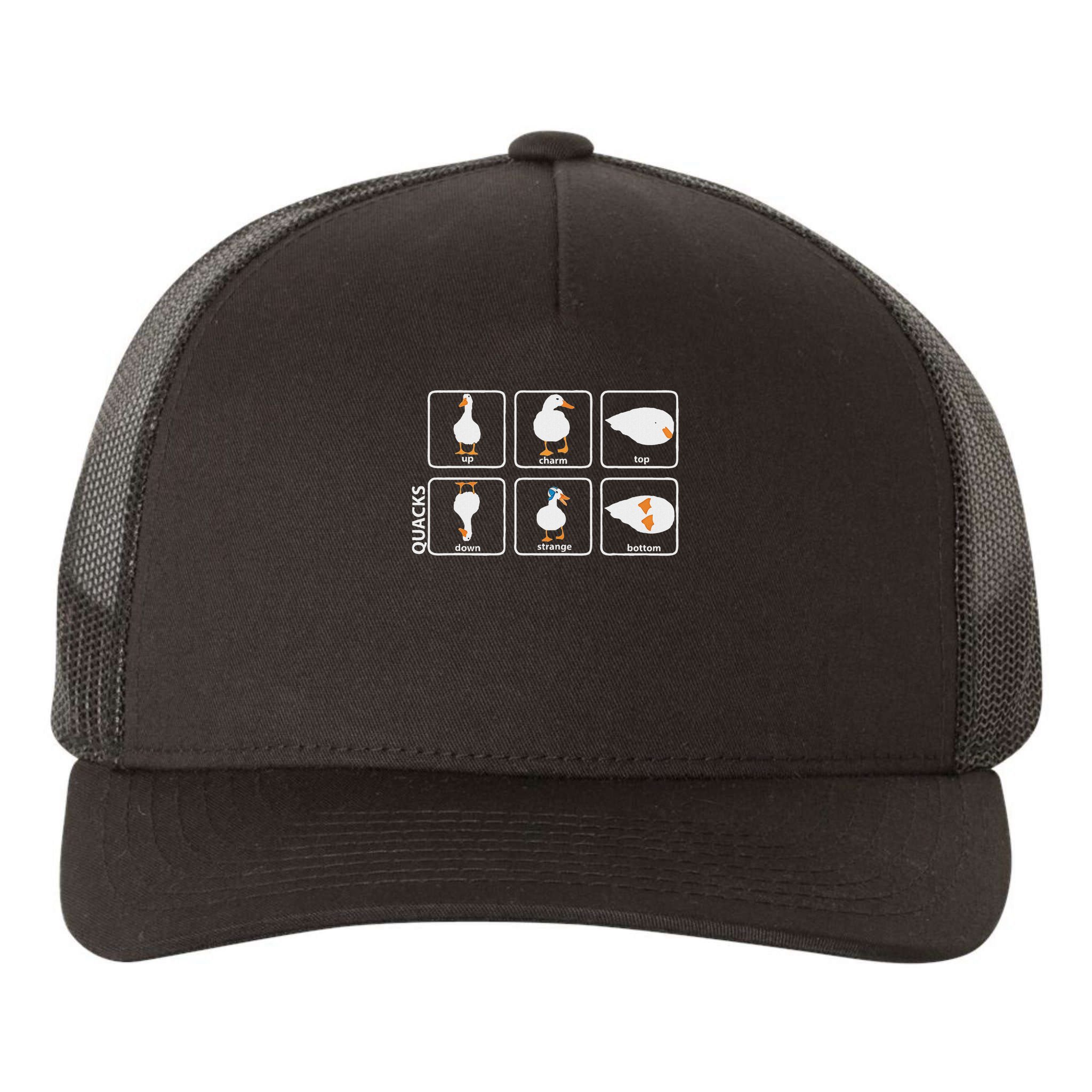 Funny Physics Pun Duck Teacher Science Math Yupoong Adult 5-Panel Trucker Hat