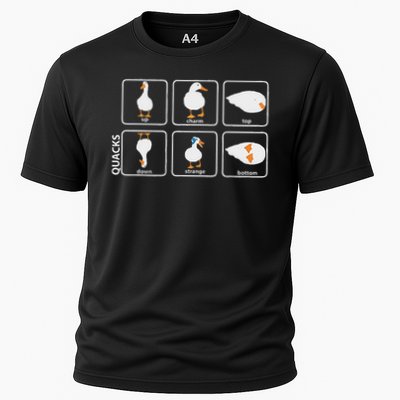 Funny Physics Pun Duck Teacher Science Math Cooling Performance Crew T-Shirt