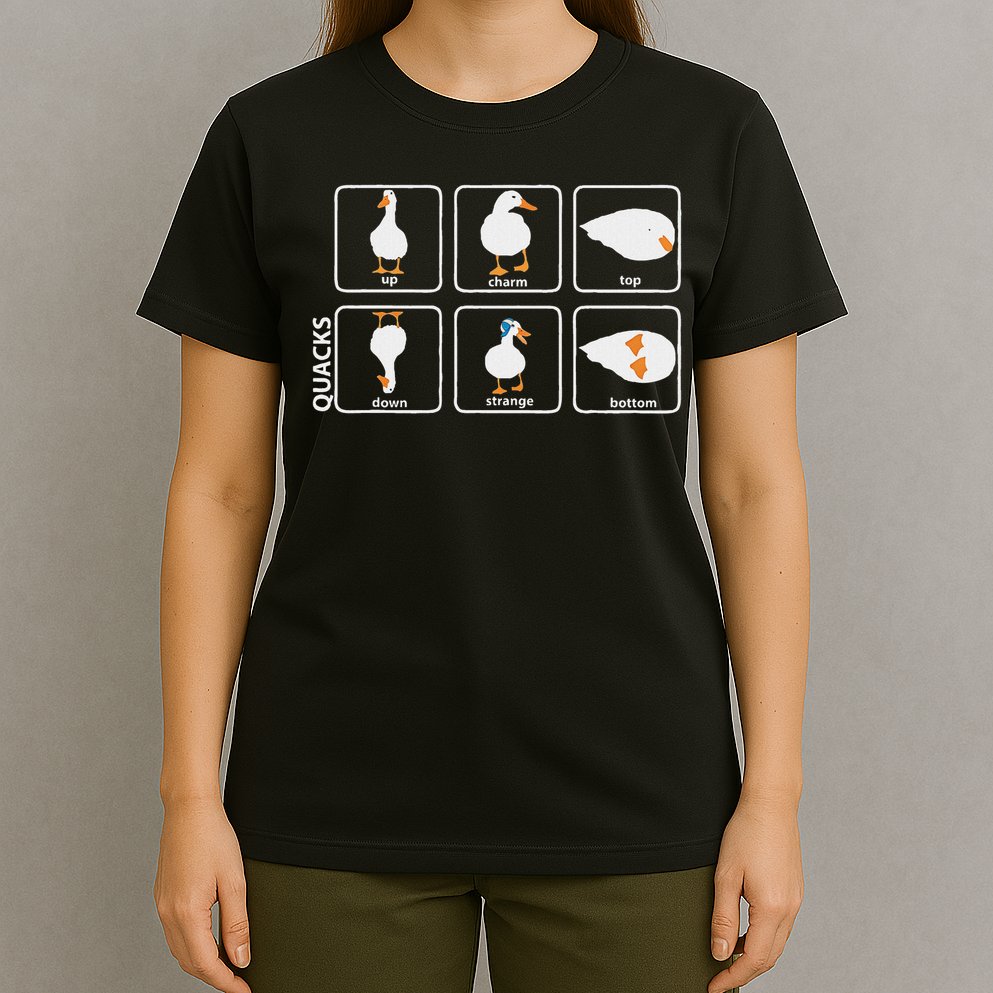 Funny Physics Pun Duck Teacher Science Math T-Shirt