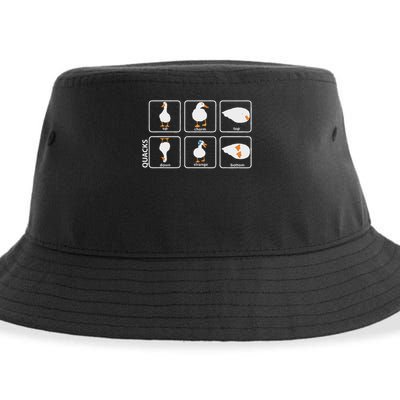 Funny Physics Pun Duck Teacher Science Math Sustainable Bucket Hat