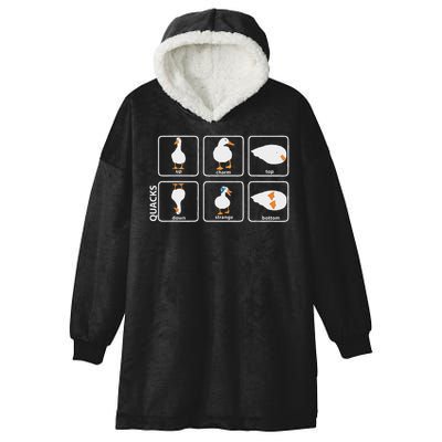 Funny Physics Pun Duck Teacher Science Math Hooded Wearable Blanket