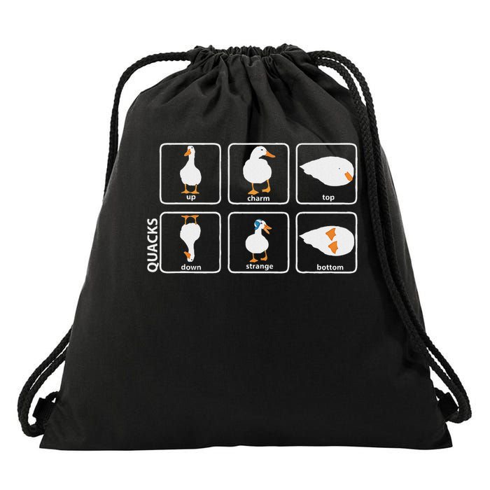 Funny Physics Pun Duck Teacher Science Math Drawstring Bag