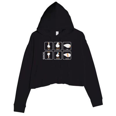 Funny Physics Pun Duck Teacher Science Math Crop Fleece Hoodie