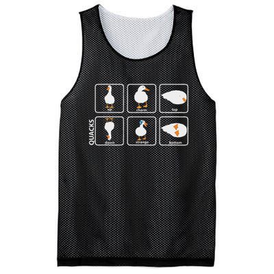 Funny Physics Pun Duck Teacher Science Math Mesh Reversible Basketball Jersey Tank