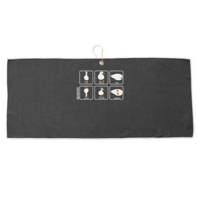 Funny Physics Pun Duck Teacher Science Math Large Microfiber Waffle Golf Towel
