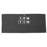 Funny Physics Pun Duck Teacher Science Math Large Microfiber Waffle Golf Towel