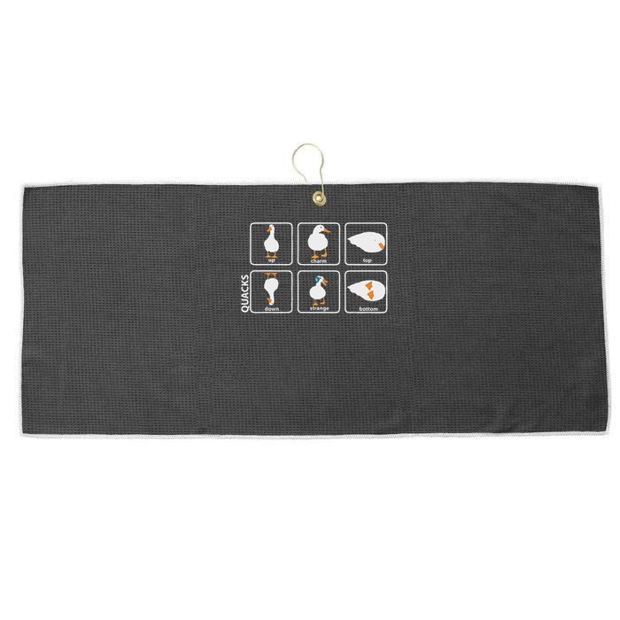 Funny Physics Pun Duck Teacher Science Math Large Microfiber Waffle Golf Towel