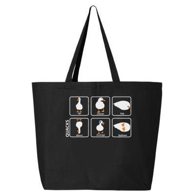 Funny Physics Pun Duck Teacher Science Math 25L Jumbo Tote