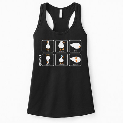 Funny Physics Pun Duck Teacher Science Math Womens Tank Top