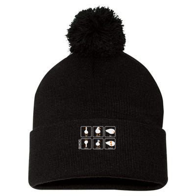 Funny Physics Pun Duck Teacher Science Math Pom Pom 12in Knit Beanie
