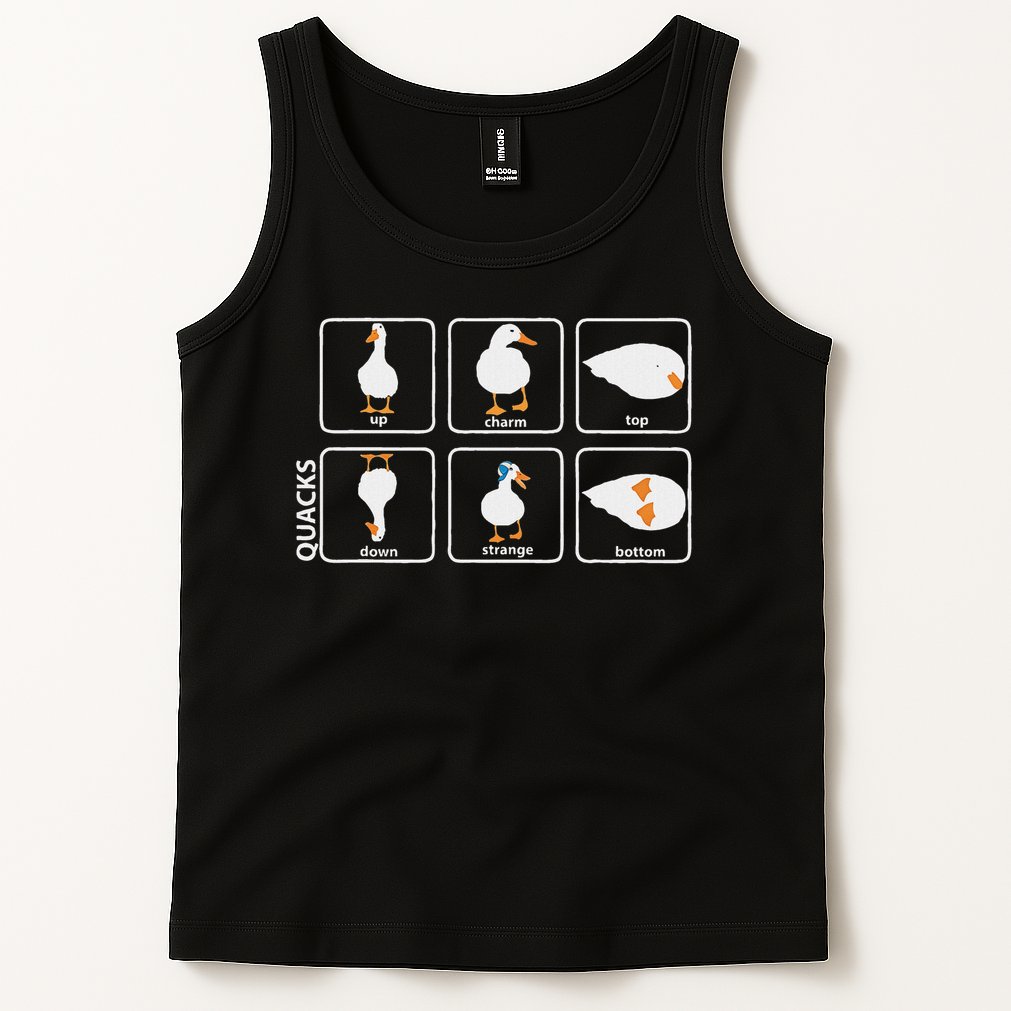 Funny Physics Pun Duck Teacher Science Math Tank Top