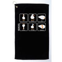 Funny Physics Pun Duck Teacher Science Math Golf Towel
