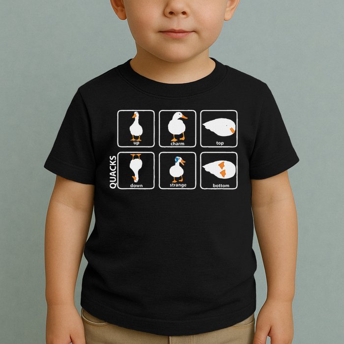 Funny Physics Pun Duck Teacher Science Math Toddler T-Shirt