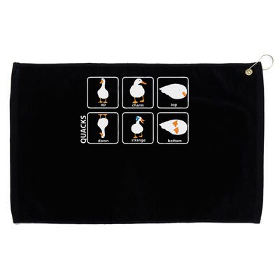 Funny Physics Pun Duck Teacher Science Math Grommeted Golf Towel