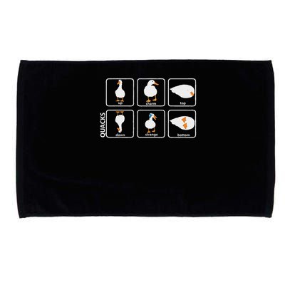 Funny Physics Pun Duck Teacher Science Math Microfiber Hand Towel