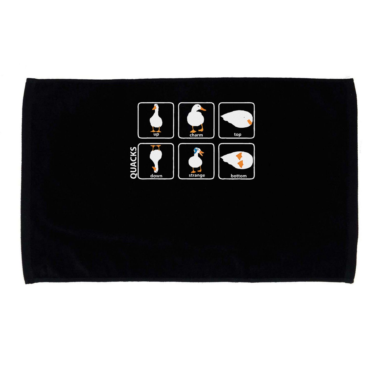 Funny Physics Pun Duck Teacher Science Math Microfiber Hand Towel