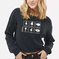 Funny Physics Pun Duck Teacher Science Math Cropped Pullover Crew