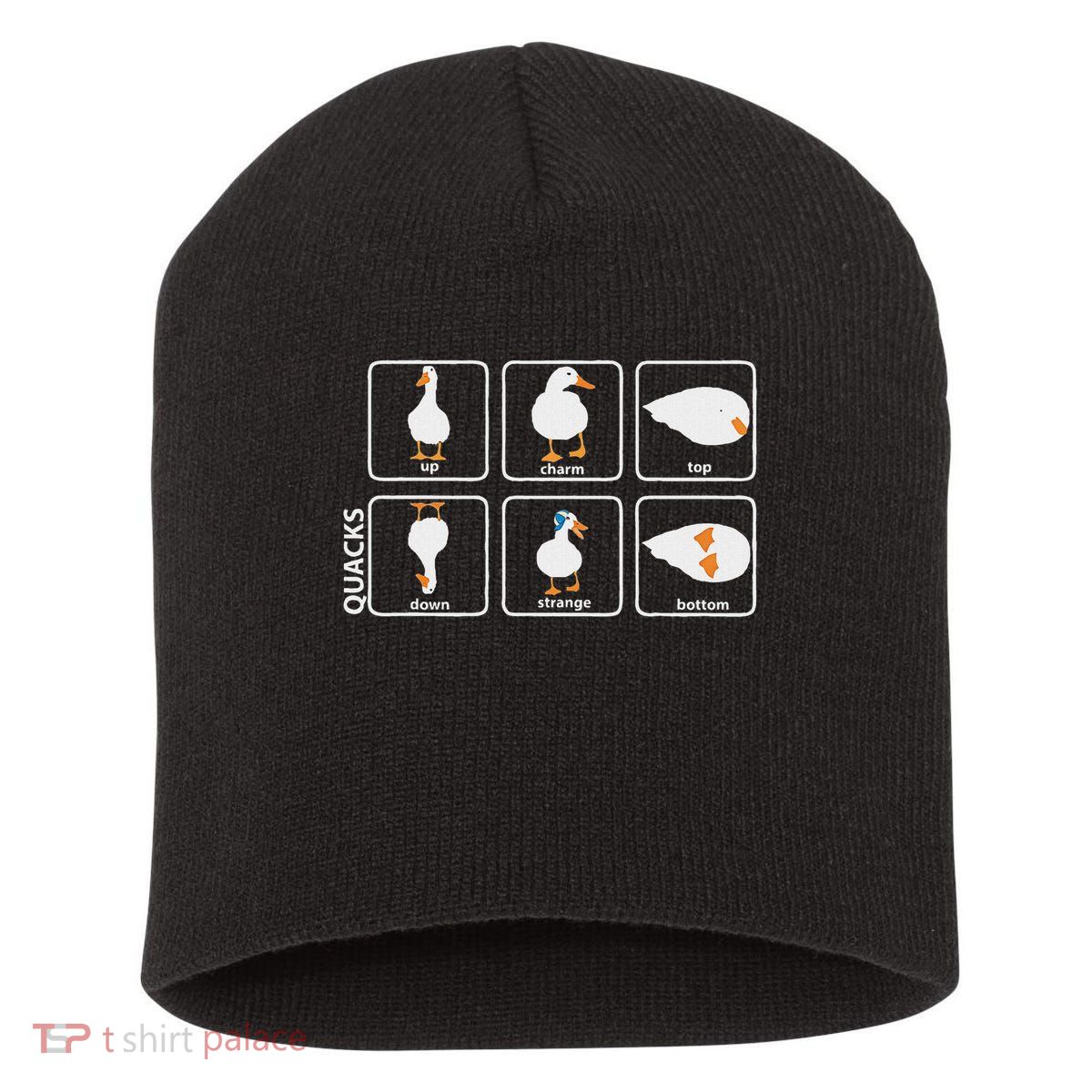 Funny Physics Pun Duck Teacher Science Math Short Acrylic Beanie