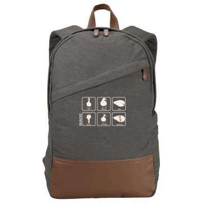 Funny Physics Pun Duck Teacher Science Math Cotton Canvas Backpack