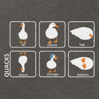 Funny Physics Pun Duck Teacher Science Math Cotton Canvas Backpack