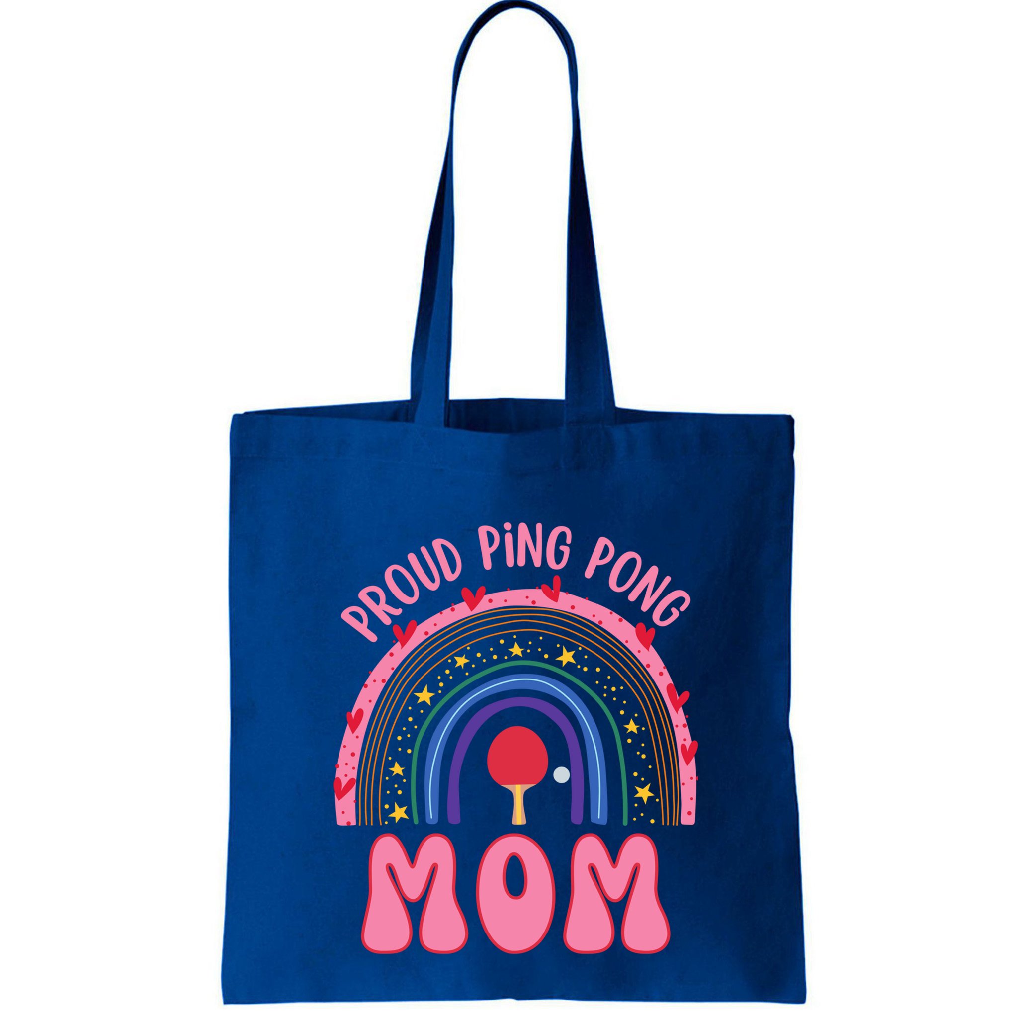 Funny Ping Pong Table Tennis Proud Ping Pong Mom Rainbow Gift Bag