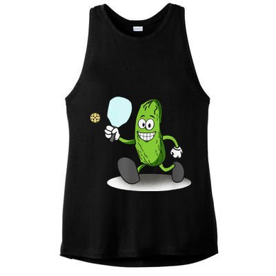 Funny Pickleball Paddle Pickleball Player Dink Retro Ladies PosiCharge Tri-Blend Wicking Tank