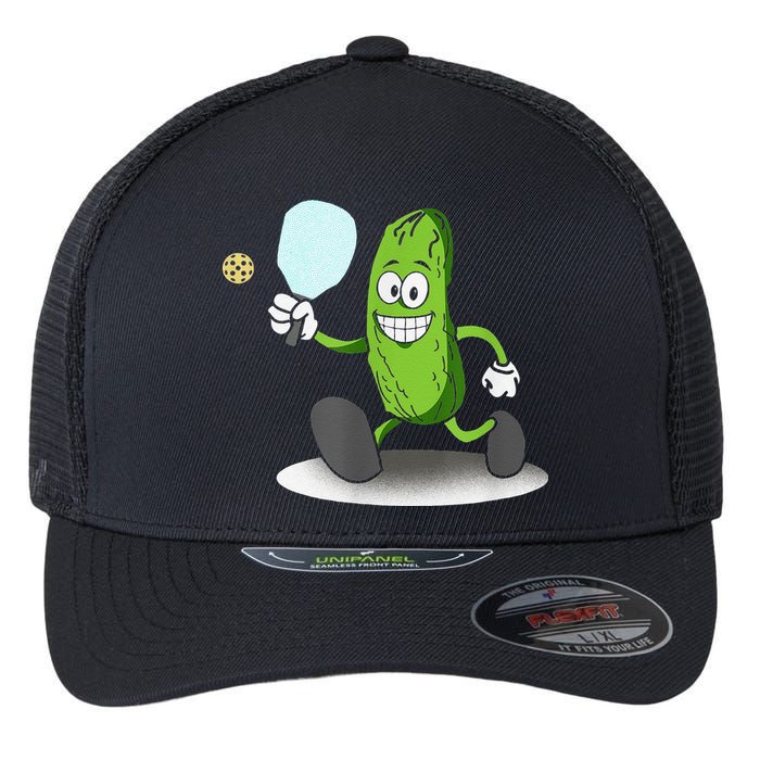 Funny Pickleball Paddle Pickleball Player Dink Retro Flexfit Unipanel Trucker Cap