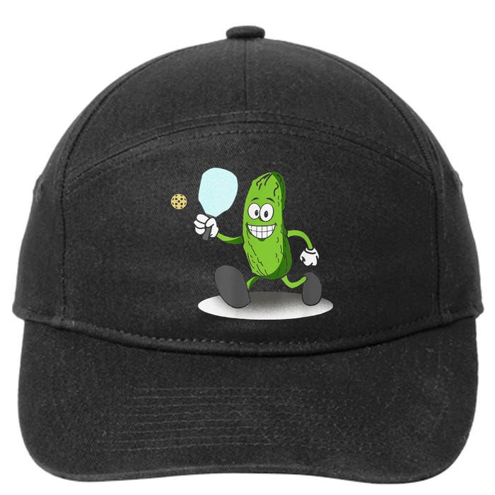 Funny Pickleball Paddle Pickleball Player Dink Retro 7-Panel Snapback Hat
